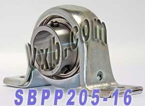 SBPP205-16 Pressed Steel Housing Bearing 2-Bolt Flanged Mounted - VXB Ball Bearings