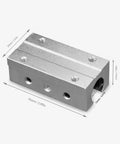 ✝️ 2pcs SBR12 LUU Aluminum Block 20mm Linear Motion Ball Bearing Slide Block Match for SBR12 LUU 20mm Linear Guide Rail