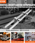 SBR20 Linear Rail Kit With Two 1800mm Rails And Four SBR20UU Blocks for CNC routers and machines, featuring smooth and precise motion.
