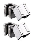 SBR25UU Open Sliding Bearing Blocks 25mm 4 Pack for SBR25 Linear Guides CNC Rails Kit, aluminum blocks with pressure plates, close-up view