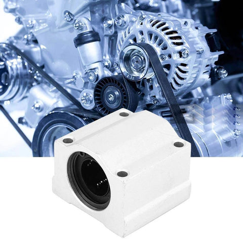✝️ Slide Block, 2Pcs SC20UU 20mm Linear Motion Ball Bearing Slide Block in front of engine for CNC axis motion and smoother travel.