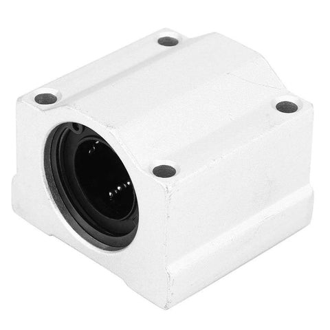 Front view of Slide Block, 2Pcs SC20UU 20mm Linear Motion Ball Bearing Slide Block Bushing CNC Linear Unit