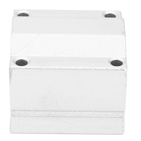 Front view of a SC20UU 20mm Linear Motion Ball Bearing Slide Block Bushing CNC Linear Unit for high speed equipment.