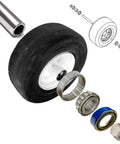 Heavy Duty Switch 2 Front Wheel Bearing Rebuild Kit With Axle Sleeve For Scag Lawn Mowers 43581 482621 482622 43584 304 Stainless Steel Axle