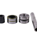 Improved Front Axle Sleeve And Wheel Bearing Rebuild Kit For Scag Mowers 43581 482621 482622 43584 with components displayed
