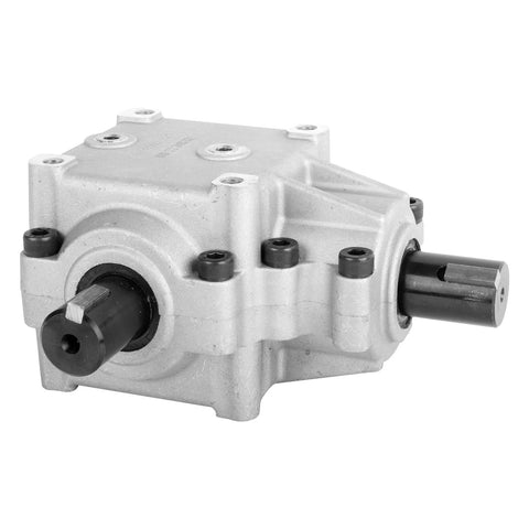 Deck Gear Box Assembly For Scag Turf Tiger Mower 482486 481516 Replacement showing metal construction and shaft details
