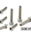 SCBS-M5-20-VF NBK Clamping Cap Vacuum Vented Screws with flat ball for Vacuum Devices Made in Japan - VXB Ball Bearings