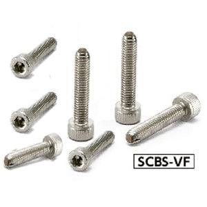 SCBS-M5-20-VF NBK Clamping Cap Vacuum Vented Screws with flat ball for Vacuum Devices Made in Japan - VXB Ball Bearings