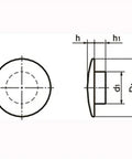 SCC-5 NBK Cover Caps for Socket Head Cap Screws - Made in Japan - Pack of 20 - VXB Ball Bearings