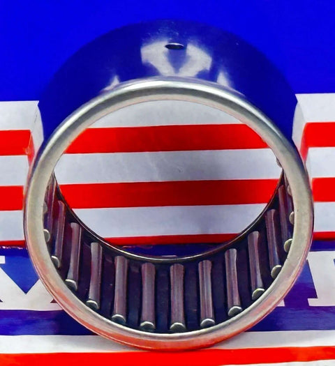 Front view of SCE1816 Needle Bearing 1-1/8" x 1-3/8" x 1" inch showing precision needle rollers and shell type design.