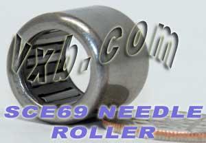 SCE69 Miniature Needle Bearing 3/8x9/16x9/16 inch - VXB Ball Bearings