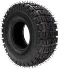 Knobby tread tire for 3.00-4 260 x 85 10x3 9x3.50-4 Tires Knobby Tread+Tube with TR87 Bent Angled Valve Stem Replacement