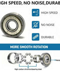 Pro Kick Scooter Replacement Wheels 100mm Pair - High-Speed Smooth Bearings Installed, Heavy Duty PU Wheels for Universal Scooter Repair (Black)