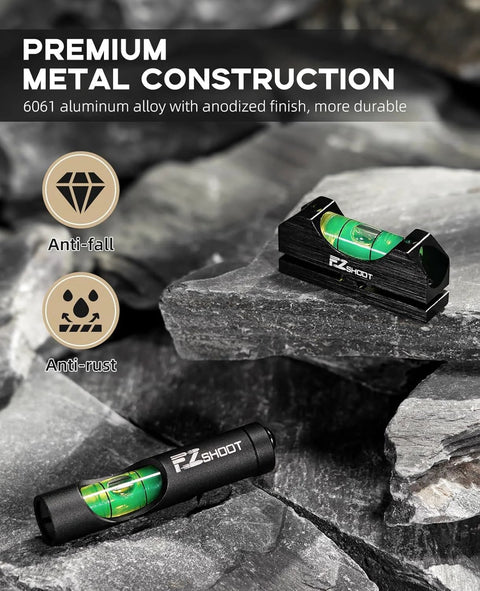 Scope Leveling Kit With Bubble Level And Universal Magnetic Scope Mount For Rifles EZshoot High Precision Vertical Alignment