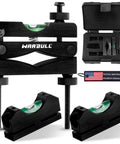 Universal Scope Leveling Kit With Magnetic Base For Rifle And Shotgun Mounts WarBull Brand, showing tools and storage case
