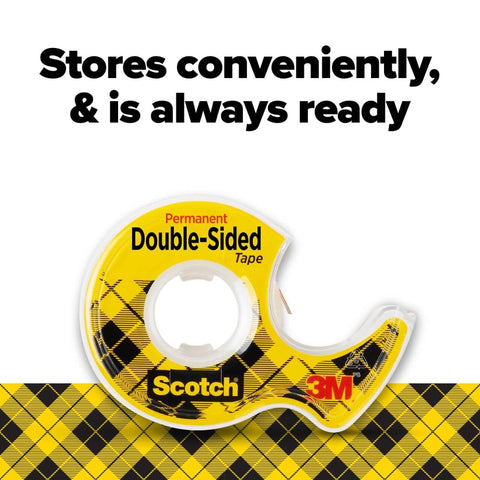 Double Sided Tape With Dispenser Set For Arts And Crafts And Scrapbooking Alternative Mess Free Bonding yellow packaging