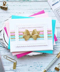 Creative Scrapbooking Die Set For Paper Cards And DIY Crafting, Mvchifay Metal Cutting Dies Stencil Embossing Template displayed on card