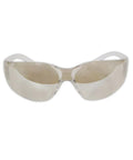 Front view of Scratch And Impact Resistant Safety Glasses With Wraparound Indoor Outdoor Lens