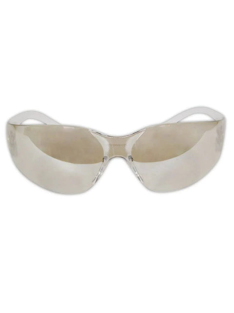Front view of Scratch And Impact Resistant Safety Glasses With Wraparound Indoor Outdoor Lens