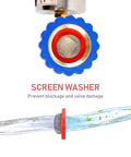 Close-up of screen washer for Lead Free Brass Water Pressure Regulator For RVs And Campers MeasureMan Three Quarter Inch GHT