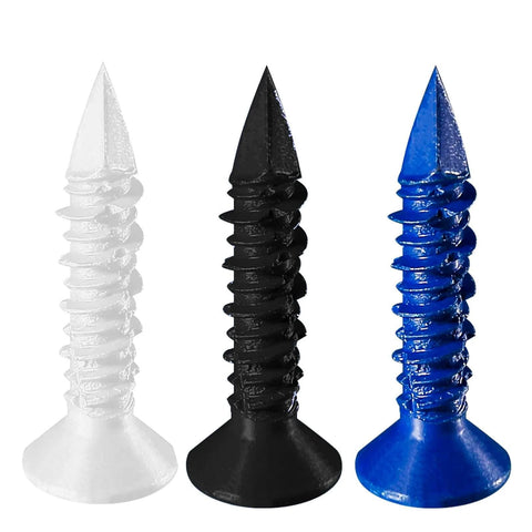 105 PCS 3/16" Concrete Screw Anchor Kit Blue/Black/White Flat Head for Anchoring to Masonry, Block or Brick Stucco screws image