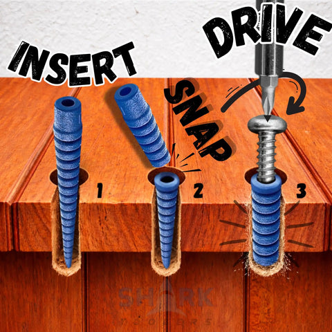 Stripped Screw Hole Repair Kit For Cabinets Hinges Doors And Furniture That Delivers A Fast Fix For Damaged Holes step-by-step use