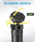 3D swivel saddle feature of Heavy Duty Screw Jack Set For Leveling Milling And Drilling Machines With A 2.25 To 3.72 Inch Range