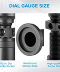 Heavy Duty Screw Jack Set For Leveling Milling And Drilling Machines With A 2.25 To 3.72 Inch Range And A 1.25 Inch Base Diameter 1000 Lbs Capacity shown in parts with handle socket, base, and screw post.