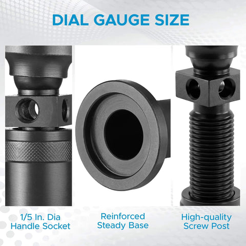 Heavy Duty Screw Jack Set For Leveling Milling And Drilling Machines With A 2.25 To 3.72 Inch Range And A 1.25 Inch Base Diameter 1000 Lbs Capacity shown in parts with handle socket, base, and screw post.