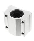SCS13UU Linear Ball Bearing Slide Block Set, 13mm Bore, aluminum housing, used for CNC and 3D printers, double seal visible