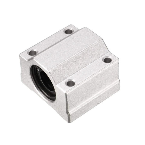 Front view of SCS13UU Linear Ball Bearing Slide Block Set, 13mm Bore, 2 Pack, Double Seal Dust Sealed Precision Guide Bearing for CNC