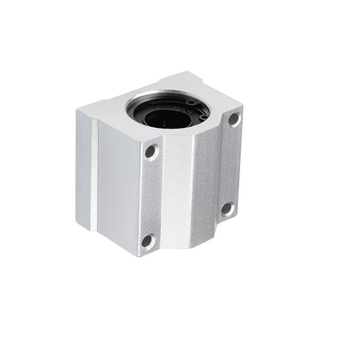 16mm Bore Linear Ball Bearing Slide Block Units SCS16UU with aluminum alloy housing and chromium steel balls, side view