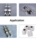 SCS20UU 20mm Linear Bearing Slide Block Set for CNC and 3D Printers in application showing aluminum housing and low friction guide