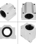 SCS30UU Ball Bearing Slide for CNC axis, aluminum alloy, smooth linear travel, anti-backlash, electronic equipment pneumatic, 1-pack