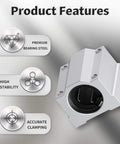 Product features of ✝️ 4 pcs scs6uu linear ball bearings including premium bearing steel, high stability, accurate clamping for 3D printers, CNC.