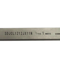 55 Degree Rhombic Carbide Inserts for Turning and Milling DCGT110301 302 ML Tin Coated shown with markings and specifications.