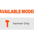 Powerful 1300W SDS Max Demolition Hammer Delivers Fast Concrete Breaking and Floor Tile Removal With 12 Pound Weight, mode selection display