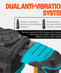 Powerful 1300W SDS Max Demolition Hammer Delivers Fast Concrete Breaking and Floor Tile Removal With 12 Pound Weight, 4100 BPM, and 15 Joules of Impact Energy, Ideal for Renovation, Construction, and Masonry Chipping With Carrying Case and Three Chisels with dual anti-vibration system