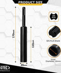 Heavy Duty 5/8 Inch Ground Rod Driver Bit For All SDS Plus Rotary Hammer Drills BGTEC, showing size details and steel build.