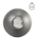 Top view of Beefy Ground Rod Driver For Half Inch And Three Quarter Inch Rods With A One Piece Hardened Steel Body And A Ten Millimeter Shank