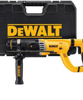 Lightweight corded SDS rotary hammer with Active Vibration Control delivers 3.0 J impact energy and an 8.5 A motor, shown with case