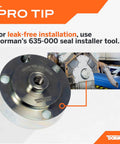 Engine Rear Main Seal Cover Kit With Gasket, Installation Hardware And Updated Seal Design For Superior Leak Prevention tool
