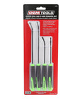 O Ring And Seal Removal Pick Set With Short And Long Spoon Picks, Pro Grade Contoured Automotive Tools in packaging