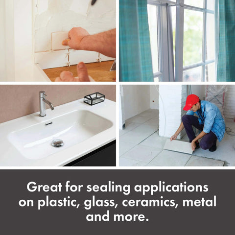 Heavy Duty Flange Sealant For Instant Seal, Maximum Flexibility And Strong Adhesion used on tile, window, sink, and floor