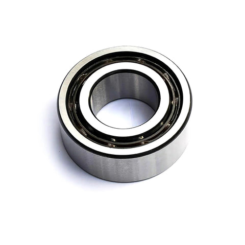 Sealed double row angular contact bearing 12x21x7mm front view, high speed performance for pumps, compressors, gearboxes, CNC machinery