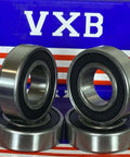 4-Pack 6004-2RS Bearings 20x42x12mm Ball Bearings - Sealed, displayed in front of blue VXB box.