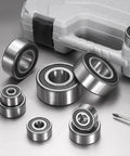 Three Pack Double Row Sealed Angular Contact Ball Bearings 20 By 47 By 20.6 Millimeters 3204 2RS 5204 2RS with case