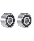Sealed Angular Contact Ball Bearing 3200-2RS 10x30x14.3mm Two Pack Chrome Steel high speed precision ABEC 1 with double sided seals.
