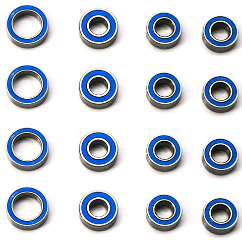 TT02 Sealed Ball Bearings Kit For 1 To 10 RC Cars, 16Pcs Upgrade Set To Reduce Friction For TT02 TT02D TT02S TT02R And Similar Chassis