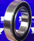 6804-2RS Hybrid Ceramic Bearing 20x32x7mm Sealed ABEC-3 side view showcasing stainless steel body and rubber seal.